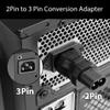 YACSEJAO IEC320 C13 to C8 Power Adapter, 2Pcs view 4