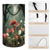 LNDDYTP Aesthetics Red Mushroom Laundry Hamper Dirty Clothes,Abstract Forest Woodland Colorful Mushroom Print Large Laundry Basket Storage Basket For Bathroom 15.7W"" X27.2H"", 40x69cm view 4