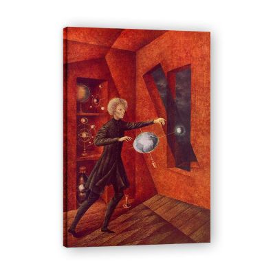 PY3H69 Inner Frame - Surrealist Art Posters - Gravity by Remedios Varo - Famous Paintings Print on Canvas - Surrealist Painting Cool Wall Decor for Living Room Office 30x45cm-11.8x17.7in