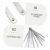 HAKIDZEL Nonstick Stainless Steel Serrated Bread Cutter Blades Versatile Replacement Tool for Toast Machines for Slicing Bread Cakes and Pies and Efficient Design view 4