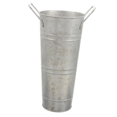 VOSAREA Garden Fence Pot Decorative Buckets Floral Vase Iron Flower Household Flower Shop Display