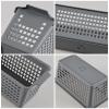 Jnktka 6-Pack Plastic Storage Baskets, Small Pantry Basket Bins Organizer, Grey view 4