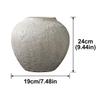 ECYC Ltd Ceramic Flower Vase, Ceramic Textured Decorative Vase Rustic Pottery Clay Vase Distressed Ceramic Vases for Table Centerpieces, Living Room, Bedroom, Home, Wedding Decor, 7.48 x 9.44 inch view 2