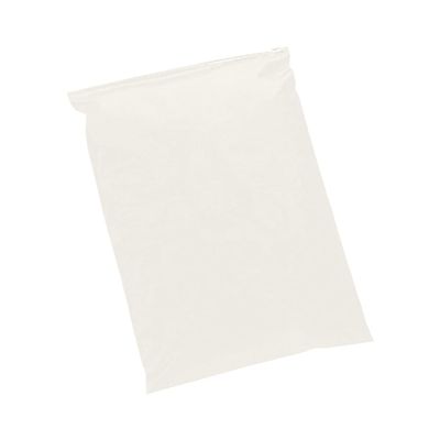 Muka 50PCS Black Matte Frosted Slider Zip Bags, Plastic Bags for Packaging Clothes, Shirts, Jeans, Pants, 2.8 Mil-White-10"x12"