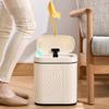 XUNTING Kitchen Garbage Can Induction Trash Can Household Smart Bathroom with Lid Fully Automatic Electric Light Luxury Paper Basket Room Decor (Color : A) view 4