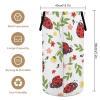 Red Ladybug Print Laundry Hamper Dirty Clothes,Leaf Flower Wild Animal Cute Ladybug Large Laundry Basket Storage Basket For Bathroom 15.7W" X27.2H" view 2
