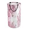 Rustic Spring Butterfly Florals Laundry Hamper Dirty Clothes,Pink Art Aesthetic Theme Tropical Forest Japanese Cherry Blossoms Large Laundry Basket Storage Basket For Bathroom 15.7W" X27.2H" view 1