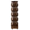 3/4/5tier Solid Wood Organisers,360 Rotating Bookshelf,Standing Bookshelf Storage Shelf,Flexible Disassembly,Bookshelf Tower,Spinning Bookshelf for Small Spaces view 1