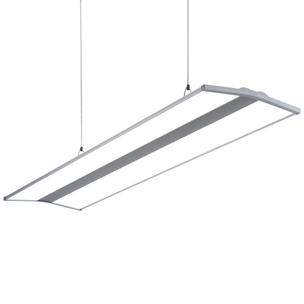 Simple LED Chandelier Panel Hanging Lamp 36W Modern Pendant Lamp White Light 6000K Height Adjustable Hanging Light Dining Table Office Dining Room Living Room Lamp L120CM *W30CM Ceiling Lamp Li ,penda