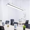 Simple LED Chandelier Panel Hanging Lamp 36W Modern Pendant Lamp White Light 6000K Height Adjustable Hanging Light Dining Table Office Dining Room Living Room Lamp L120CM *W30CM Ceiling Lamp Li ,penda view 3