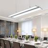 Simple LED Chandelier Panel Hanging Lamp 36W Modern Pendant Lamp White Light 6000K Height Adjustable Hanging Light Dining Table Office Dining Room Living Room Lamp L120CM *W30CM Ceiling Lamp Li ,penda view 4