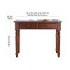 NEKCOCO Modern Gaming Desk Office Desk Home Writing Desk with 2 Storage Drawers Retro Country Style Work Study Desk Computer Desk Brown Study Writing Table (Size : 1.2 Meters) view 3