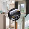 YAVVAY Ceiling Curtain Track, Aluminium Curtain Track in White, Heavy Duty Single Drapery Rods, for Room Divider, Privacy in Open Rooms(Black,130cm/4.3ft) view 2