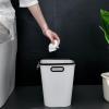 XUNTING Kitchen Garbage Can 12 Liter Trash Can for Household Large Kitchen Classification Toilet Bathroom Living Room Bedroom Office Simple Paper Bucket Room Decor view 3