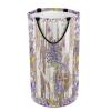 LNDDYTP Abstract Western Farm Lavender Laundry Basket Large Volume,Rustic Farmhouse Wood Board Spring Butterfly Floral Dirty Clothes Basket Hampers Storage for Dorm And Family 15.7W"" X27.2H"" view 1