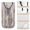 LNDDYTP Abstract Western Farm Lavender Laundry Basket Large Volume,Rustic Farmhouse Wood Board Spring Butterfly Floral Dirty Clothes Basket Hampers Storage for Dorm And Family 15.7W"" X27.2H"" view 4