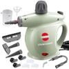 Outspurge Handheld Steam Cleaner, Pressurized Multi-Surface Steam Shot with 13 Accessories, Safety Lock, Steamer for Cleaning Floor, Upholstery, Grout, Windows, Couch and Car, Green view 1