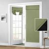 HOMEIDEAS 100% Blackout French Door Curtains, Privacy Door Curtains for Window, 26 X 68 Inch Room Darkening Blinds, Thermal Insulated Window Shades for Bedroom, 1 Panel, Sage Green view 1