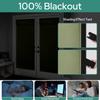 HOMEIDEAS 100% Blackout French Door Curtains, Privacy Door Curtains for Window, 26 X 68 Inch Room Darkening Blinds, Thermal Insulated Window Shades for Bedroom, 1 Panel, Sage Green view 2