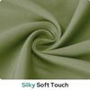 HOMEIDEAS 100% Blackout French Door Curtains, Privacy Door Curtains for Window, 26 X 68 Inch Room Darkening Blinds, Thermal Insulated Window Shades for Bedroom, 1 Panel, Sage Green view 3