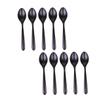 10pcs Spoon Microwave Ramen Bowl Coffee Stir Sticks Ramen Bowls Serving Utensils Cutlery Soup Ladle Soup Supply Soup Accessory Food Accessories Black view 1