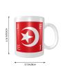 NUSDB Nation Of Islam Flag Porcelain Coffee Mugs, Classic Ceramic Cup For Tea Latte Cappuccino, White, 12 Oz view 3