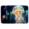 ZHANGYWFS Funny Bath Mat Bathroom Rug Ultra Absorbent Fast Dry Technical Cloth Fabric Sink Laundry Carpet Pad Rubber Bottom Big Rollable Flat New Gadgets Retro Women Jellyfish, Various 858, kjbdd-001 view 1