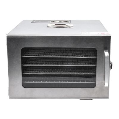 Food Dehydrator Machine, 400W Electric Food Heat Dehydrator Machine for Home Stainless Steel Trays Food Dehydrator Machine with 6 Trays for Meat, Dog Treats, Herb, Veggies, Yogurt