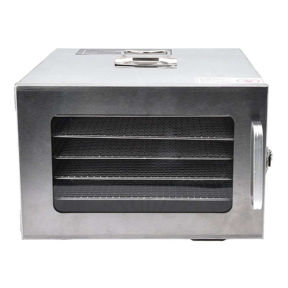 Food Dehydrator Machine, 400W Electric Food Heat Dehydrator Machine for Home Stainless Steel Trays Food Dehydrator Machine with 6 Trays for Meat, Dog Treats, Herb, Veggies, Yogurt