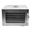 Food Dehydrator Machine, 400W Electric Food Heat Dehydrator Machine for Home Stainless Steel Trays Food Dehydrator Machine with 6 Trays for Meat, Dog Treats, Herb, Veggies, Yogurt view 1
