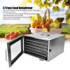 Food Dehydrator Machine, 400W Electric Food Heat Dehydrator Machine for Home Stainless Steel Trays Food Dehydrator Machine with 6 Trays for Meat, Dog Treats, Herb, Veggies, Yogurt view 2