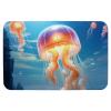 ZHANGYWFS Funny Bath Mat Bathroom Rug Ultra Absorbent Instant Dry Technical Cloth Fabric Sauna Farmhouse Carpet Pad Rubber Backed Small Unique Summer Fit Beach Multifunctional Rectangle Jellyfish view 1