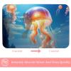 ZHANGYWFS Funny Bath Mat Bathroom Rug Ultra Absorbent Instant Dry Technical Cloth Fabric Sauna Farmhouse Carpet Pad Rubber Backed Small Unique Summer Fit Beach Multifunctional Rectangle Jellyfish view 2