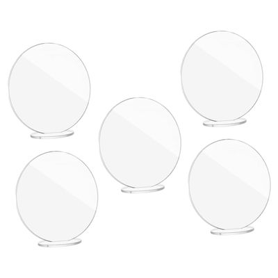 FUNOMOCYA Sturdy Acrylic Seating Place Cards Wedding Menu Holders Display Risers for Events