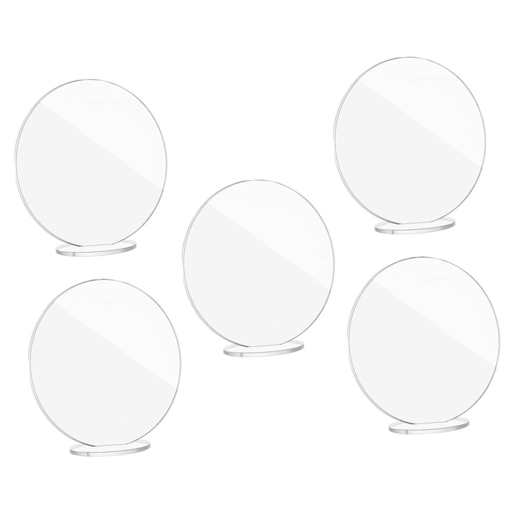 FUNOMOCYA Sturdy Acrylic Seating Place Cards Wedding Menu Holders Display Risers for Events