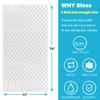 Bloss Refrigerator Liners Mats, Easy to Clean Fridge Liners, Refrigerator Liners for Glass Shelves Washable, Shelf Liners for Kitchen Cabinets(Grid,12" x 78") view 2
