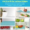 Bloss Refrigerator Liners Mats, Easy to Clean Fridge Liners, Refrigerator Liners for Glass Shelves Washable, Shelf Liners for Kitchen Cabinets(Grid,12" x 78") view 3