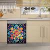 Bohemian Style Magnet Dishwasher Cover Mandala Flower Refrigerator Magnetic Decal Personality Sticker for Washers Fridge Panels Kitchen Decor Magnet 23x26inch view 2