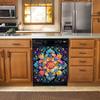 Bohemian Style Magnet Dishwasher Cover Mandala Flower Refrigerator Magnetic Decal Personality Sticker for Washers Fridge Panels Kitchen Decor Magnet 23x26inch view 3