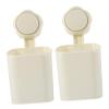 Ciieeo 2pcs Bathroom Wall Mount Suction Cup Rack Shower Organizer Toothbrush Holder Easy Install Sturdy view 1