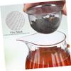 4pcs Tea Leak Sifter Teapot Kettle Tea Steeper Steel Tea Diffuser Tea Cup with Infuser Clear Mesh Tea Infuser Tea Mug Decaf Tea Bags Teapot Mesh Strainers Stainless Steel Silver view 3