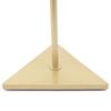 Industrial Tree Simple Design Gold Coat Rack w/ 2 Hooks&Triangular base for Clothes, Hat, Bag, Industrial Style For Home Office Hall Entryway. view 3
