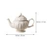 Coffee Kettle Coffee Kettle with Handle and Lid British Style Coffee Pot Retro Beverage Kettle Embossed Kitchen Supply Perfect for Coffee Lover Coffee Maker view 2