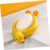 Ciieeo Adorable Yellow Ceramic Soap Dish Draining Soap Holder Tray Modern Bathroom Accessory Rack view 3