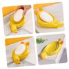 Ciieeo Adorable Yellow Ceramic Soap Dish Draining Soap Holder Tray Modern Bathroom Accessory Rack view 4