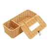 Ciieeo Tissue Box Storage Box Vintage Paper Holder Rattan Fruit Baskets Desk Top Organizer Shelf Makeup Vanities Reliable Tissue Case Tv Stands Tv Mounts Remote Control Pp Multifunction view 1