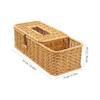 Ciieeo Tissue Box Storage Box Vintage Paper Holder Rattan Fruit Baskets Desk Top Organizer Shelf Makeup Vanities Reliable Tissue Case Tv Stands Tv Mounts Remote Control Pp Multifunction view 2