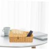 Ciieeo Tissue Box Storage Box Vintage Paper Holder Rattan Fruit Baskets Desk Top Organizer Shelf Makeup Vanities Reliable Tissue Case Tv Stands Tv Mounts Remote Control Pp Multifunction view 3