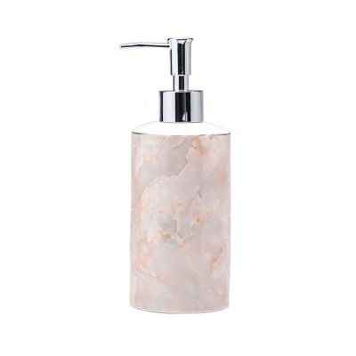 Kitchen Soap Dispenser Soap Pumps Kitchen Liquid Dispencer Container 450ML Light Luxury Ceramic Split Bottle Shower Gel Shampoo Bottle with Large Capacity Press Type Pump Bottle Soap Dispenser for Bat