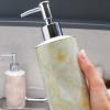 Kitchen Soap Dispenser Soap Pumps Kitchen Liquid Dispencer Container 450ML Light Luxury Ceramic Split Bottle Shower Gel Shampoo Bottle with Large Capacity Press Type Pump Bottle Soap Dispenser for Bat view 3